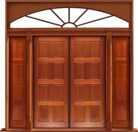 8 panel: double door +  two sidelights