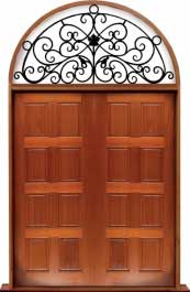 8 panel: double door +  two sidelights