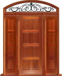 8 panel: double door +  two sidelights