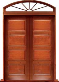 horizontal 4 panel: door in frame