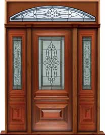 sovereign leadlight: door in frame