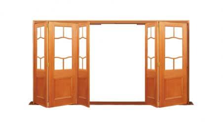 coathanger: five door bifold - 3 one way 2  the other
