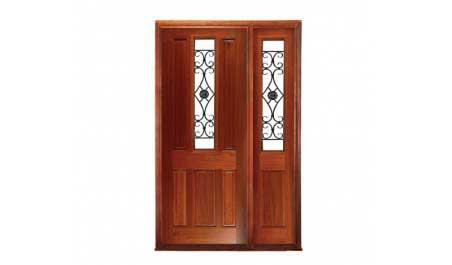 paddington with ironwork: single door + sidelight on right