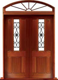 paddington with ironwork: single door +  two sidelights