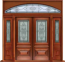 sovereign leadlight: door in frame