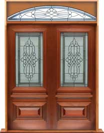 sovereign leadlight: door in frame