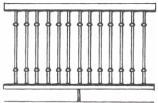 Margin Collar Iron Balustrade